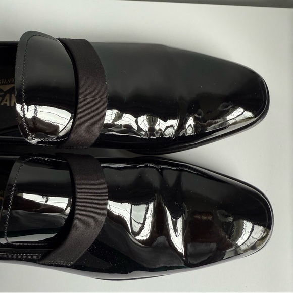 Salvatore Ferragamo Black Patent Leather Loafers main image 7